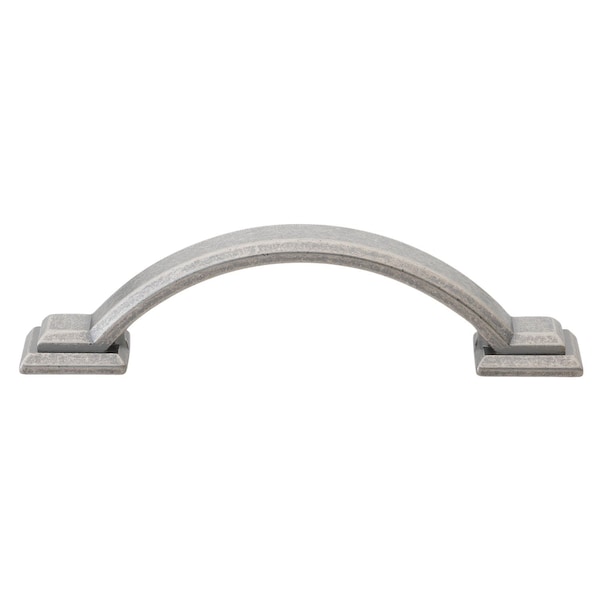 Gliderite Hardware 3 in. Center to Center Weathered Nickel Arched Square Cabinet Pull - 4355-WN, 5PK 4355-WN-5 - main